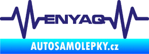 Samolepka Srdeční tep 063 Enyaq střední modrá