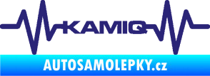 Samolepka Srdeční tep 067 Kamiq střední modrá