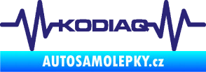 Samolepka Srdeční tep 071 Kodiaq střední modrá