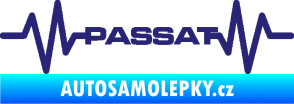 Samolepka Srdeční tep 076 Volkswagen Passat střední modrá