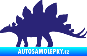 Samolepka Stegosaurus 001 levá střední modrá