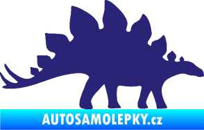 Samolepka Stegosaurus 001 pravá střední modrá