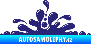Samolepka Stékající skvrna 003 levá kaňka střední modrá