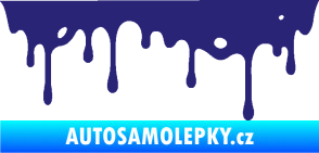 Samolepka Stékající skvrna 004 pravá střední modrá