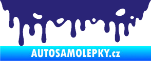 Samolepka Stékající skvrna 006 levá střední modrá