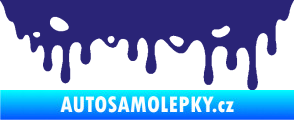 Samolepka Stékající skvrna 006 pravá střední modrá