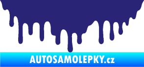 Samolepka Stékající skvrna 007 levá střední modrá
