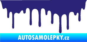 Samolepka Stékající skvrna 008 levá střední modrá