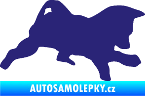 Samolepka Štěňátko 002 pravá německý ovčák střední modrá