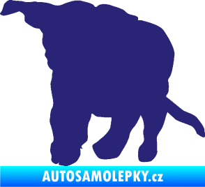 Samolepka Štěňátko 003 levá střední modrá