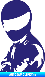 Samolepka Stig levá střední modrá