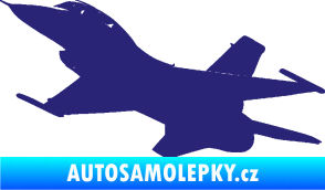 Samolepka Stíhací letoun 004 levá střední modrá