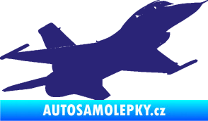 Samolepka Stíhací letoun 004 pravá střední modrá