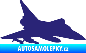 Samolepka Stíhací letoun 005 pravá střední modrá