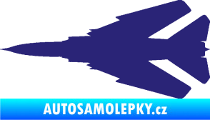 Samolepka Stíhací letoun 007 levá MIG střední modrá