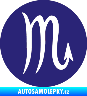 Samolepka Štír 001 - horoskop střední modrá
