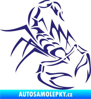 Samolepka Štír 017 pravá střední modrá