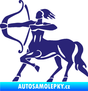 Samolepka Střelec 005 levá střední modrá