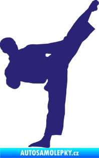 Samolepka Taekwondo 002 pravá střední modrá