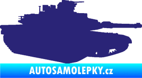 Samolepka Tank 002 pravá M1 Abrams střední modrá
