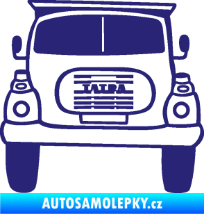 Samolepka Tatra karikatura střední modrá