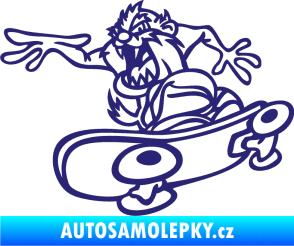 Samolepka Tazman skate levá střední modrá