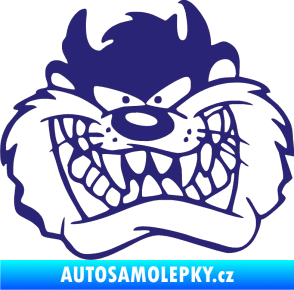 Samolepka Tazman zubatej levá střední modrá