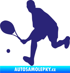 Samolepka Tenista 007 levá střední modrá