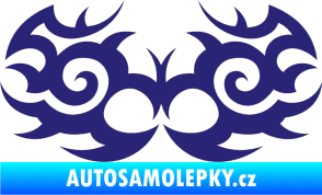 Samolepka Tetování 056 střední modrá