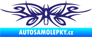 Samolepka Tetování 111 motýl střední modrá