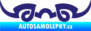 Samolepka Tetování 127 střední modrá