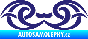 Samolepka Tetování 137 střední modrá