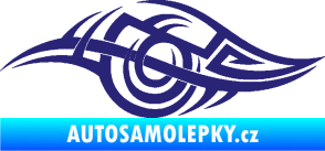 Samolepka Tetování 208 levá střední modrá