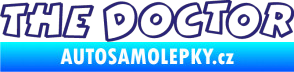 Samolepka The Doctor obrys střední modrá