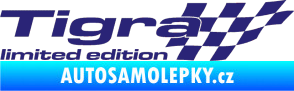 Samolepka Tigra limited edition pravá střední modrá