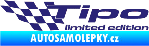 Samolepka Tipo limited edition levá střední modrá