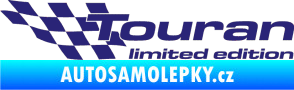 Samolepka Touran limited edition levá střední modrá