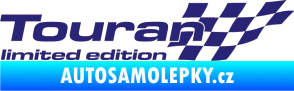 Samolepka Touran limited edition pravá střední modrá