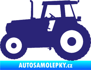 Samolepka Traktor 001 levá střední modrá