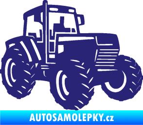 Samolepka Traktor 002 pravá Zetor střední modrá
