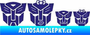 Samolepka Transformers 001 rodinka v autě střední modrá