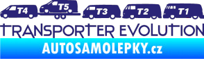 Samolepka Transporter evolution - levá střední modrá