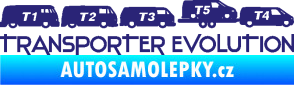 Samolepka Transporter evolution - pravá střední modrá