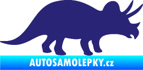 Samolepka Triceratops 001 pravá střední modrá