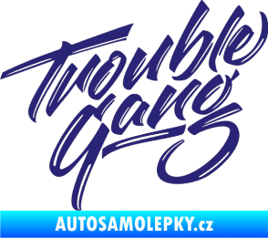 Samolepka Trouble Gang - Marpo střední modrá