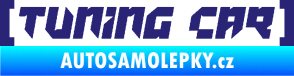 Samolepka Tuning car střední modrá