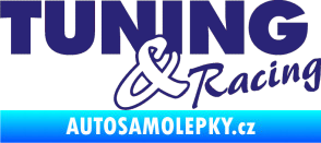 Samolepka Tuning racing 001 střední modrá