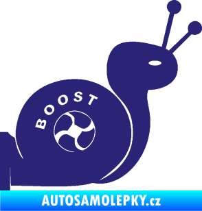 Samolepka Turbo šnek 003 pravá střední modrá