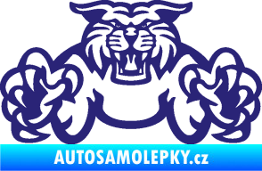 Samolepka Tygr 006 střední modrá