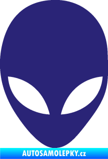 Samolepka UFO 002 střední modrá